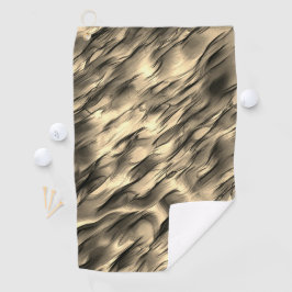 Mischung von undurchsichtigem und farbig-beigem ge golfhandtuch