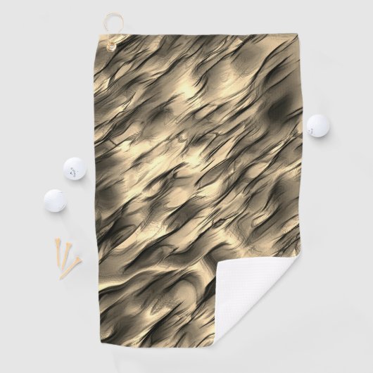 Mischung von undurchsichtigem und farbig-beigem ge golfhandtuch (Insitu)