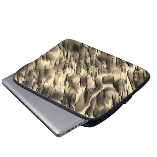 Mischung von undurchsichtigem und farbig-beigem ge laptopschutzhülle (Vorne Knopf)