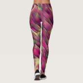 Mischung von undurchsichtigen, farbigen, grünen un leggings (Rückseite)