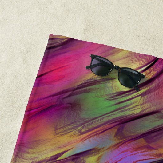 Mischung von undurchsichtigen, farbigen, grünen un strandtuch (Beispiel)