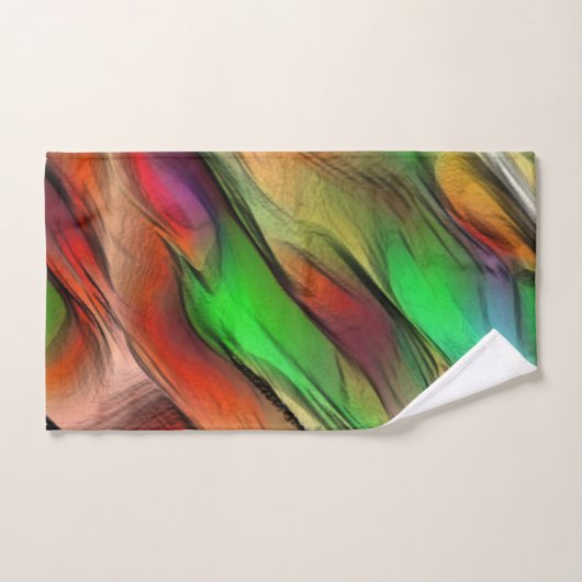 Mischung von undurchsichtigen und farbigen Flecken Badhandtuch Set (Handtuch)