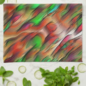 Mischung von undurchsichtigen und farbigen Flecken Geschirrtuch (Gefaltet)