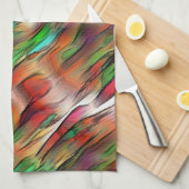 Mischung von undurchsichtigen und farbigen Flecken Geschirrtuch (Viertel Falte)