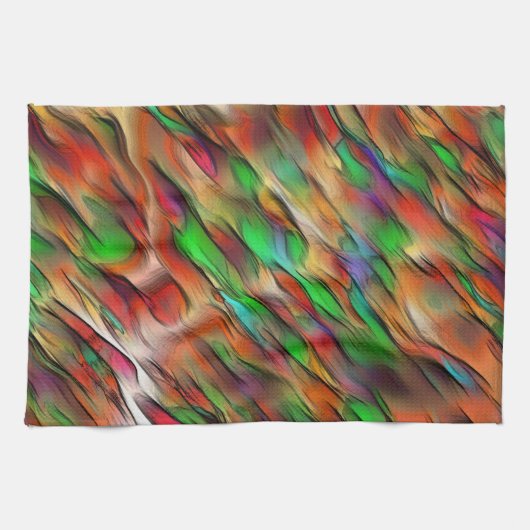 Mischung von undurchsichtigen und farbigen Flecken Geschirrtuch (Horizontal)