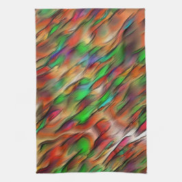 Mischung von undurchsichtigen und farbigen Flecken Geschirrtuch