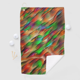 Mischung von undurchsichtigen und farbigen Flecken Golfhandtuch