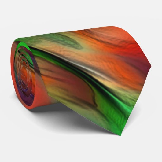 Mischung von undurchsichtigen und farbigen Flecken Krawatte (Gerollt)