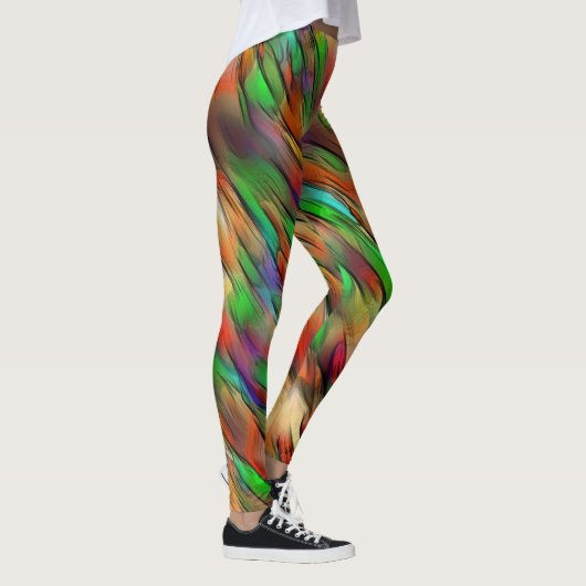Mischung von undurchsichtigen und farbigen Flecken Leggings (Rechts)