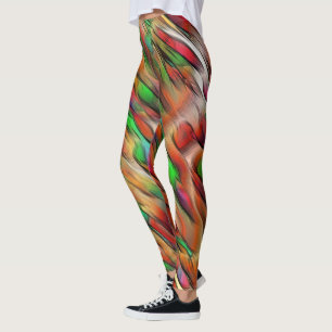 Mischung von undurchsichtigen und farbigen Flecken Leggings