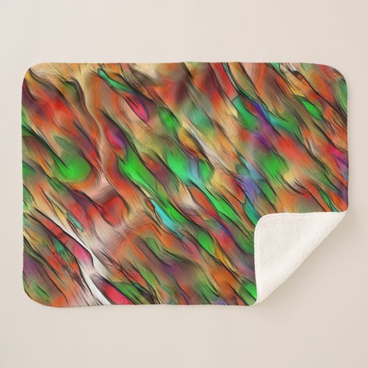 Mischung von undurchsichtigen und farbigen Flecken Sherpadecke (Vorderseite (Horizontal))