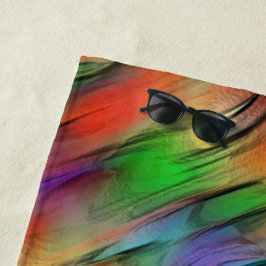 Mischung von undurchsichtigen und farbigen Flecken Strandtuch