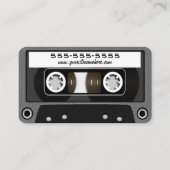 Mischungs-Band-Grau Visitenkarte (Rückseite)