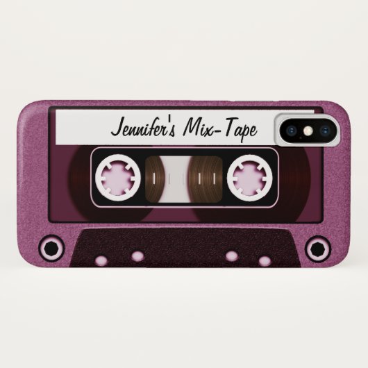 Mischungs-Band-personalisiertes Rosa Case-Mate iPhone Hülle (Rückseite (Horizontal))