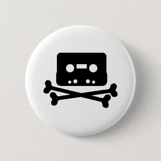 Mischungs-Band-Pirat Button (Vorderseite)