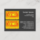 Mischungs-Band-Pop Visitenkarte (Rückseite)