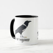 Mischvous Crow und Ring-Tasse Tasse (Vorderseite Links)