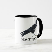 Mischvous Crow und Ring-Tasse Tasse (VorderseiteRechts)