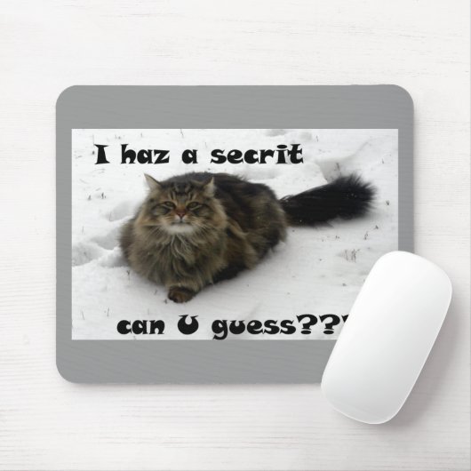 Mischvous Maine Coon im Schnee Mousepad (Mit Mouse)