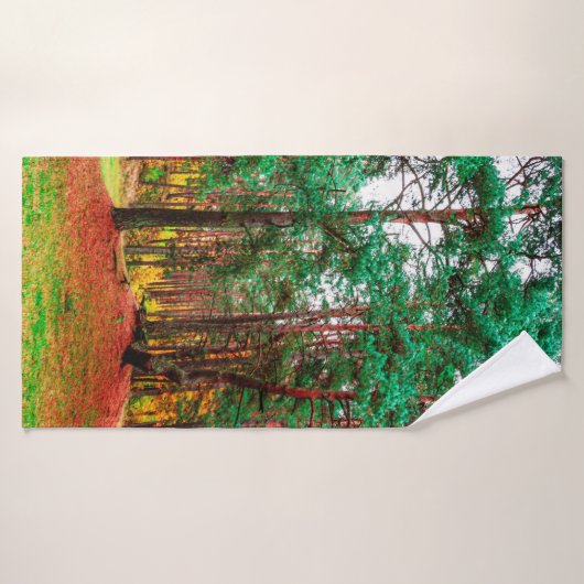 Mischwald Badehandtuch (Badehandtuch)