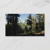 Mischwald mit Gehweg Visitenkarte (Rückseite)