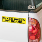 Mischzucht an Bord Autoaufkleber (Auf Lkw)