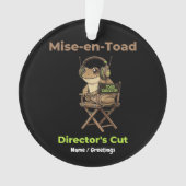 Mise-en-Toad Director’s Cut Cinema Pun Toad Art Ornament (Vorderseite)