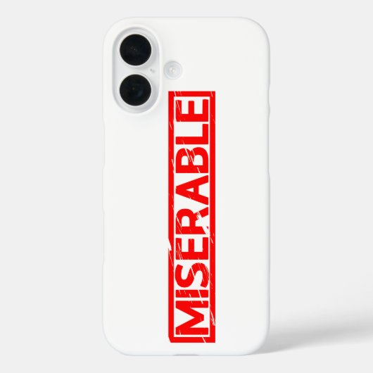 Miserable Briefmarke Case-Mate iPhone Hülle (Rückseite)