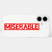 Miserable Briefmarke Case-Mate iPhone Hülle (Rückseite (Horizontal))
