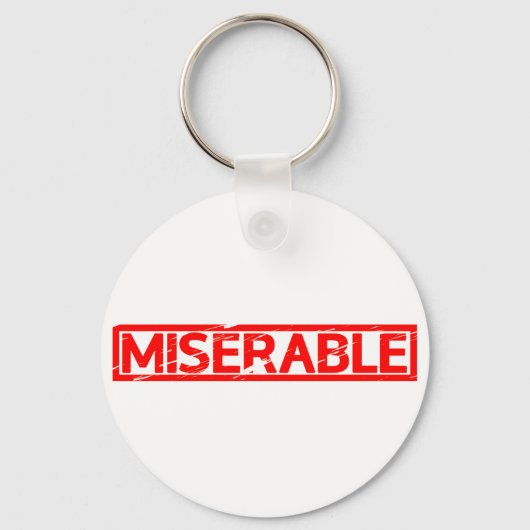 Miserable Briefmarke Schlüsselanhänger (Vorderseite)