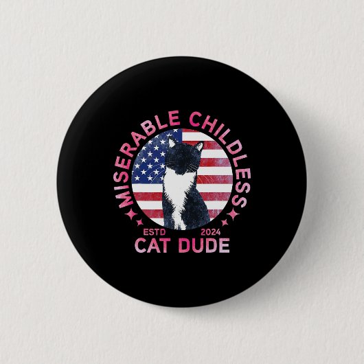 Miserable Cat-Typ ohne Kinder Button (Vorderseite)