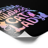 miserable katzenlose Lady Fotodruck (Ecke)