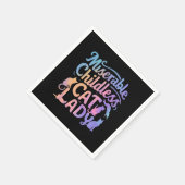 miserable katzenlose Lady Serviette (Ecke)