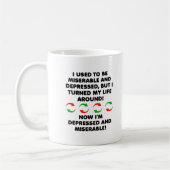 Miserable Turn-around Funny Mug Kaffeetasse (Links)