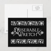 Miserable Wretch Postkarte (Vorne/Hinten)