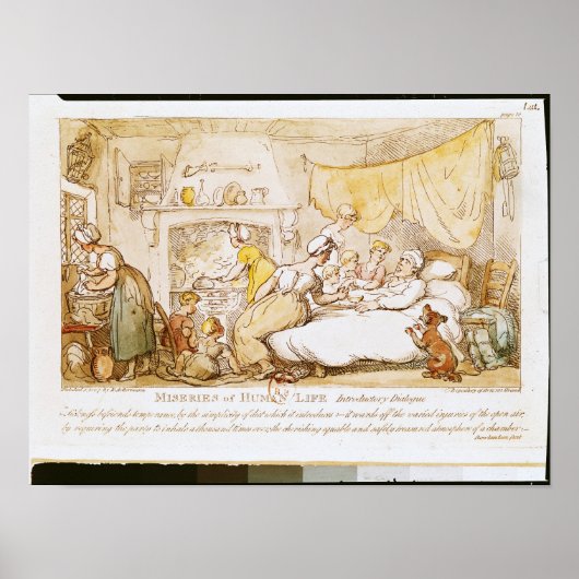 Miserien des menschlichen Lebens: Einleitung des D Poster (Vorne)