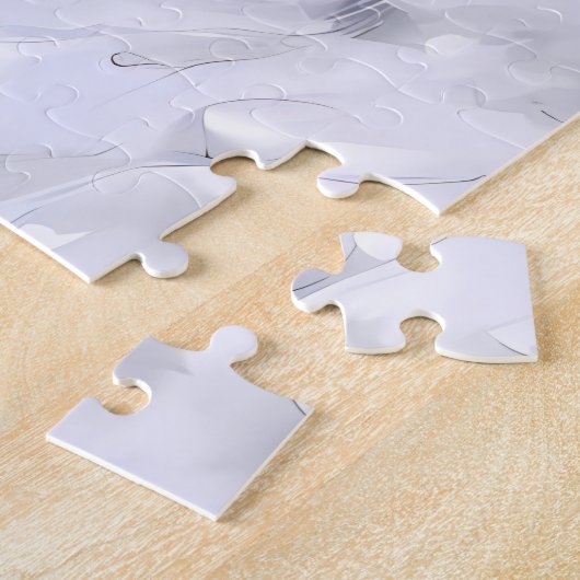 Miserly Ebenezer Scrooge Snowy Viktorianisch Stree Puzzle (Seite)