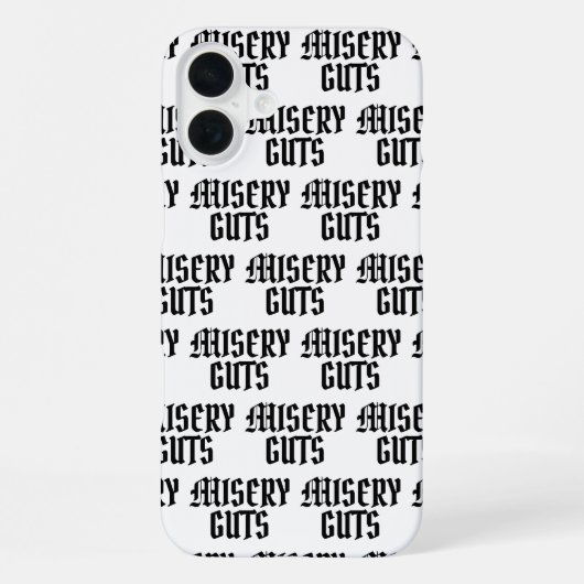 Misery Guts iPhone Hülle (Rückseite)