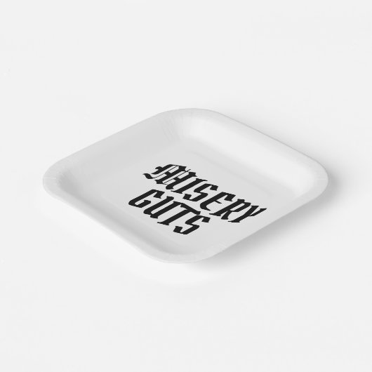 Misery Guts Pappteller (Gewinkelt)