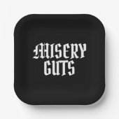 Misery Guts Pappteller (Vorderseite)