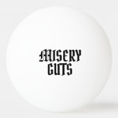 Misery Guts Tischtennisball (Vorderseite)