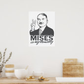 Mises ist mein Homeboy Customizable Poster (Küche)