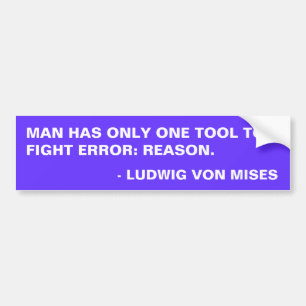 Mises Zitat 2 Autoaufkleber