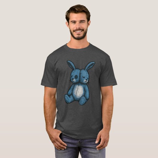 Misfit Blue Plush Rabbit T-Shirt (Vorne ganz)