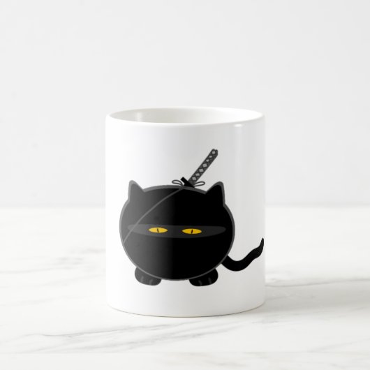 Misfit Ninja Cat Kaffeetasse (Mittel)