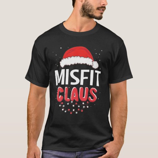 Misfit Santa Claus Weihnachts-Matching-Kostüm T-Shirt (Vorderseite)