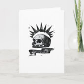 Misfit Skull Creative CharacteFolded Greeting Card Karte (Vorderseite)