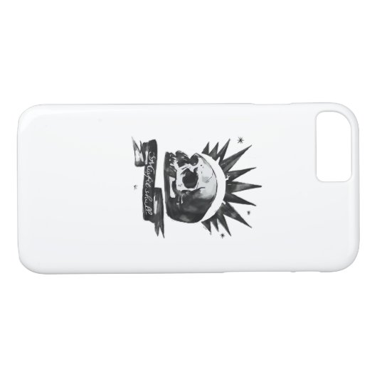 Misfit Skull Creative Character Art Style Case-Mate iPhone Hülle (Rückseite (Horizontal))