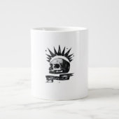 Misfit Skull Creative Character Art Style Jumbo-Tasse (Vorderseite)