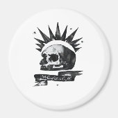 Misfit Skull Creative Character Art Style Magnet (Vorne)